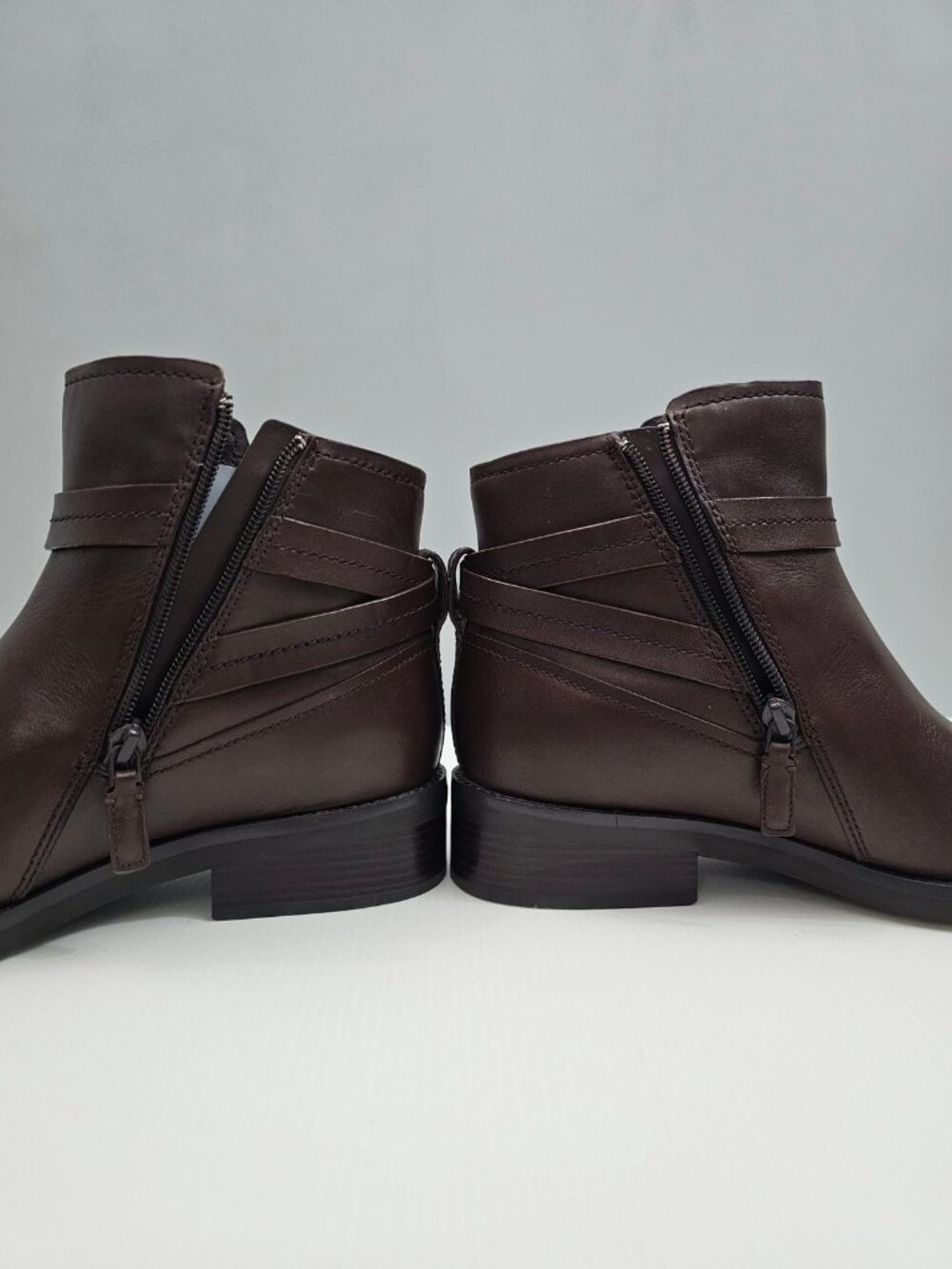 Cole Haan Rosalyn Waterproof Ankle Boot Womens 10 Madeira Brown Leather Low Heel - Picture 4 of 15